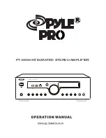 Pyle Pro PYLE PT-680A Operation Manual preview