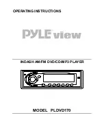 Preview for 1 page of Pyle view PLDVD170 Operating Instructions Manual