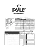 Pyle Eternal PLEW12D Specifications preview