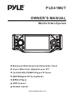 Pyle Mobile Video System PLD41MUT Owner'S Manual preview