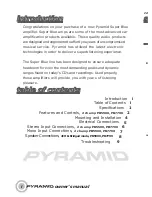 Preview for 2 page of Pyramid Super Blue PB559X Owner'S Manual