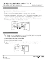 Preview for 2 page of Pyramid TIMETRAX SYNC RF Installation Instructions