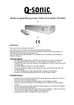 Preview for 1 page of Q-Sonic PE-6830 Reference Manual