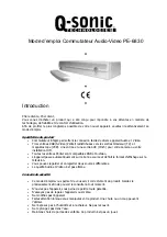 Preview for 7 page of Q-Sonic PE-6830 Reference Manual