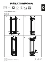 Qazqa Cage Rack FL Black Instruction Manual preview