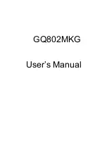 Qcom GQ802MKG User Manual preview