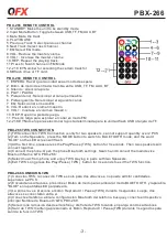 Preview for 4 page of QFX PBX-266 User Manual