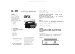 Preview for 3 page of QFX R-31U User Manual