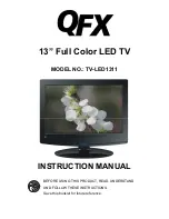 QFX TV-LED1311 Instruction Manual preview