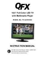 QFX TV-LED1912D Instruction Manual preview