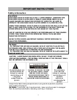 Preview for 2 page of QFX TV-LED1912D Instruction Manual