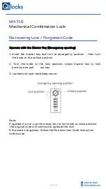 Preview for 4 page of QiLocks MK716 Manual