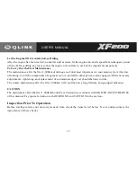 Preview for 18 page of Qlink XF200 User Manual