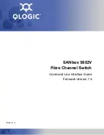 Preview for 1 page of Qlogic SANbox 5802V Interface Manual