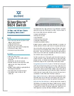 Qlogic SilverStorm 9024 Specifications preview