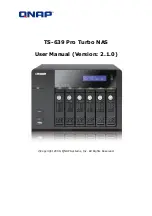 QNAP TS-639 Pro Turbo NAS User Manual preview