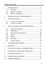 Preview for 2 page of QPIX PF1005 User Manual