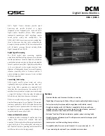 Preview for 1 page of QSC DCM-1 Specification Sheet