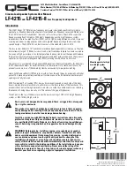 QSC LF-4215 User Manual preview