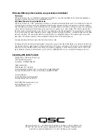 Preview for 4 page of QSC LF-4315 User Manual