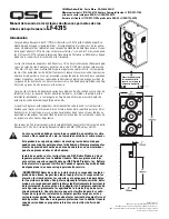 Preview for 5 page of QSC LF-4315 User Manual