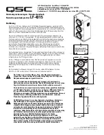 Preview for 13 page of QSC LF-4315 User Manual