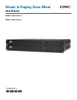 QSC MP-M40 User Manual preview