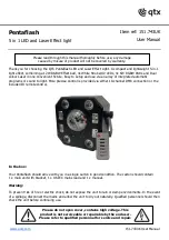 Qtx Pentaflash User Manual preview