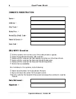 Preview for 6 page of Quadivator PB60 06 Assembly/Operators/Parts Manual