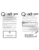 Preview for 2 page of Quadra byke QUAD-TRIKE-BIKE Owner'S Handbook Manual