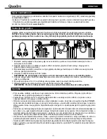 Preview for 7 page of Quadro HOL-B1120 User Manual