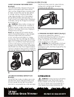 Preview for 8 page of Qualcast cgt183a Operating Instructions Manual