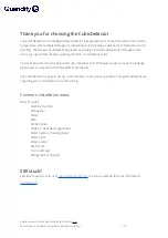 Preview for 2 page of Quandify CubicDetector QCD-01 Manual