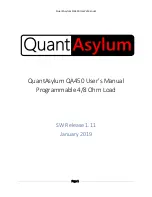 Preview for 1 page of QuantAsylum QA450 User Manual
