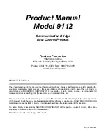 Quartech 9112 Product Manual preview