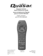 Quasar EUR511516 Quick Reference Manual preview