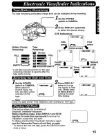 Preview for 15 page of Quasar Palmcorder VM-575 User Manual