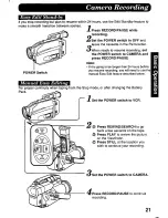 Preview for 21 page of Quasar Palmcorder VM-575 User Manual