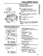 Preview for 11 page of Quasar Palmcorder VM-L451 User Manual