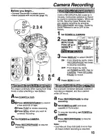 Preview for 15 page of Quasar Palmcorder VM-L451 User Manual