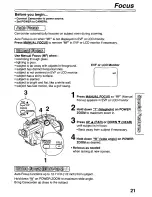 Preview for 21 page of Quasar Palmcorder VM-L451 User Manual