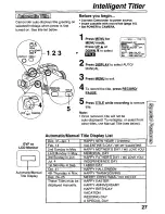 Preview for 27 page of Quasar Palmcorder VM-L451 User Manual