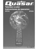 Preview for 17 page of Quasar SP2722A - 27" COLOR TV User Manual