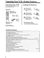 Preview for 4 page of Quasar VHQ-740 User Manual