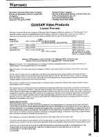 Preview for 29 page of Quasar VHQ-750 User Manual