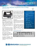 Quatech Airborne Heavy Duty Ethernet Bridges... Specification Sheet preview