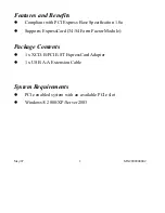 Preview for 2 page of Quatech XCD-B/PCIE-ST User Manual