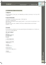 Preview for 3 page of Quax CUBIC 01 10 14 Manual