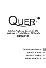 Preview for 1 page of Quer KOM0331 Owner'S Manual