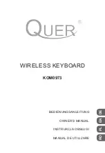 Preview for 1 page of Quer KOM0973 Owner'S Manual